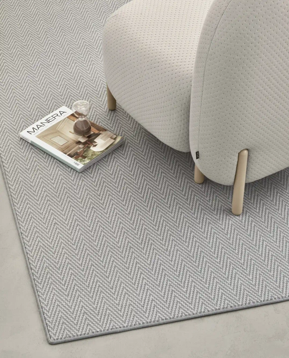 Dywan wełniany Rols Diana Herringbone Dove pod wymiar