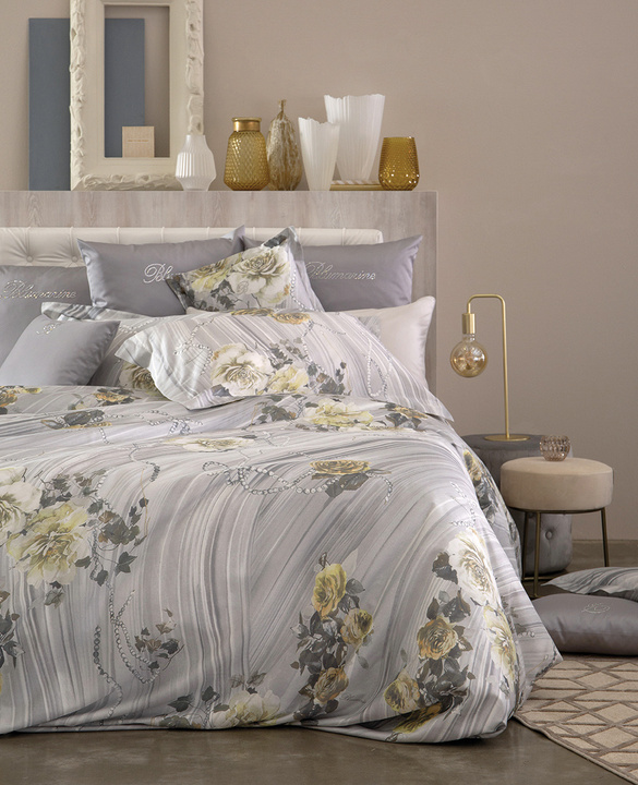 Komplet pościeli satynowej Blumarine Plissè Clay