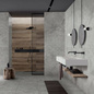 ABK Atlantis Grey Hammered - płytka ceramiczna/gres 15x60x5 cm rett. 20 mm elemento L grip