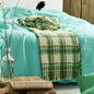 Koc wełniany Designers Guild Woodhall Emerald