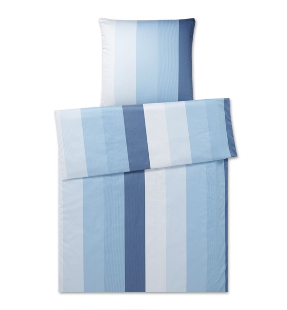 Poszewka satynowa Elegante Colourstripe Blue 100% bawełna