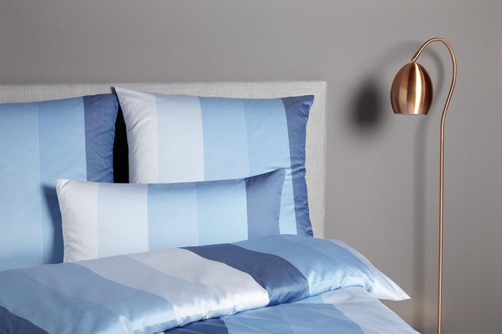 Poszewka satynowa Elegante Colourstripe Blue 100% bawełna