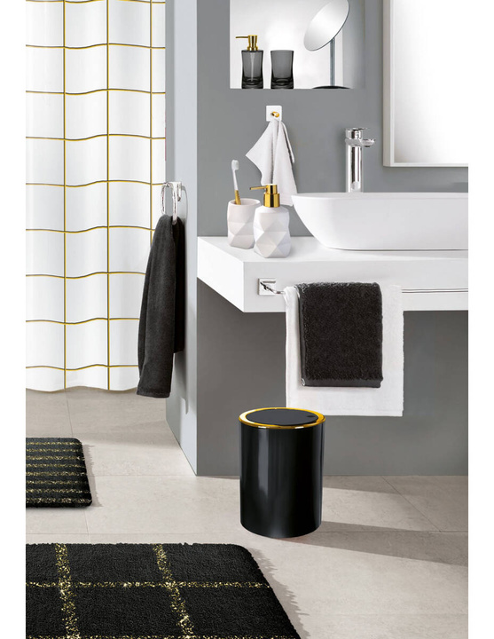 Kosz na śmieci Kleine Wolke Golden Clap Black Ostatnie Sztuki