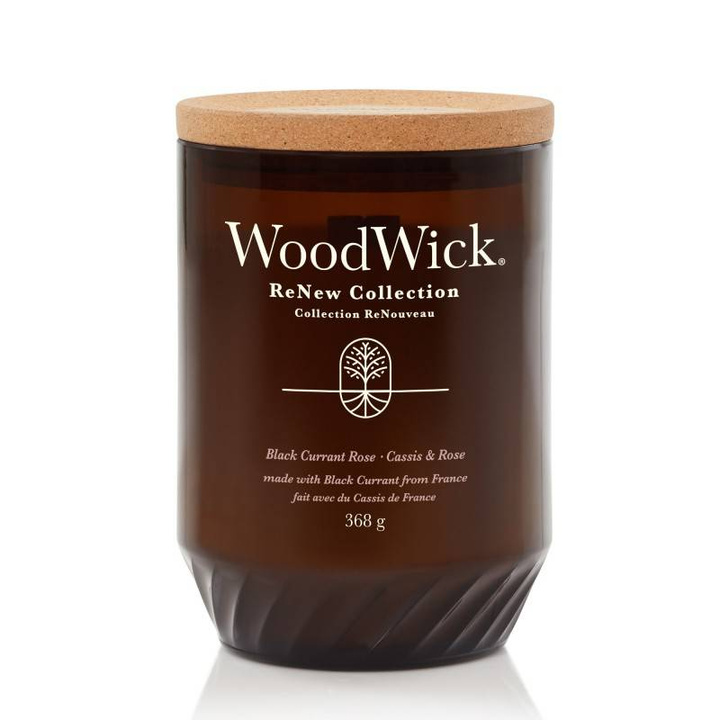 Świeca zapachowa WoodWick Black Currant & Rose