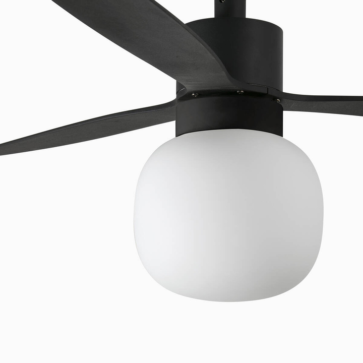 Wentylator sufitowy Faro Barcelona Amelia L Black Ball LED Fan DC
