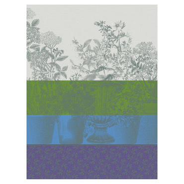 Ściereczka kuchenna Le Jacquard Français Floraison Rayé Blue