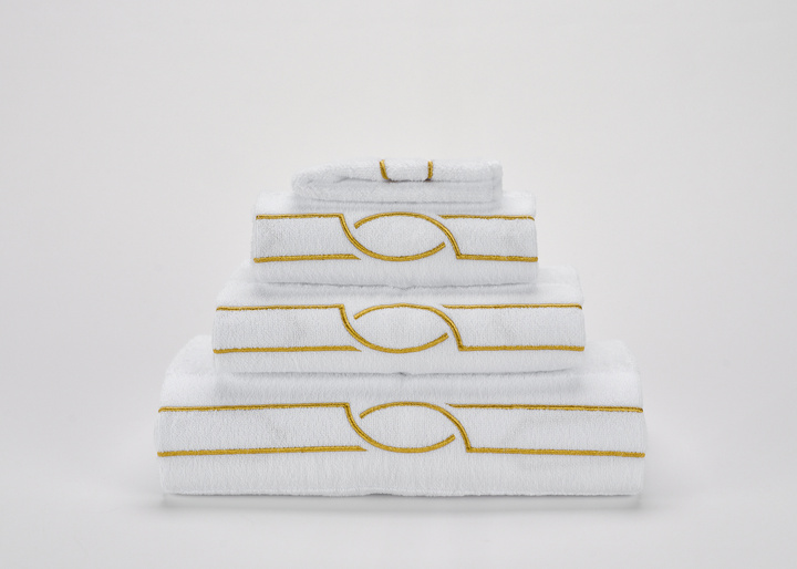 Ręcznik Abyss & Habidecor Cluny White/Gold