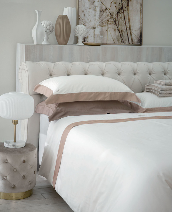 Komplet pościeli satynowej Blumarine Grand Hotel Heather Blush