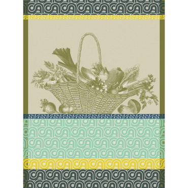 Ściereczka kuchenna Le Jacquard Français Potager d'hiver Green