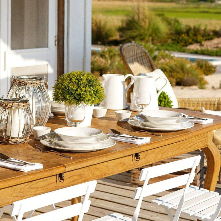 Talerz płytki Costa Nova Beja White Cream 28 cm