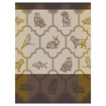 Ściereczka kuchenna Le Jacquard Français Nos Acolytes Brown