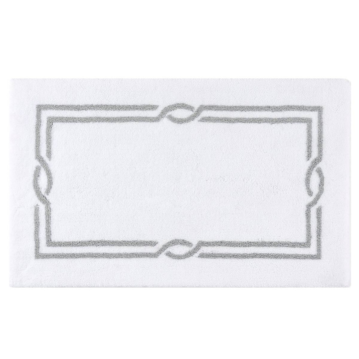 Dywanik Abyss & Habidecor Cross White/Silver