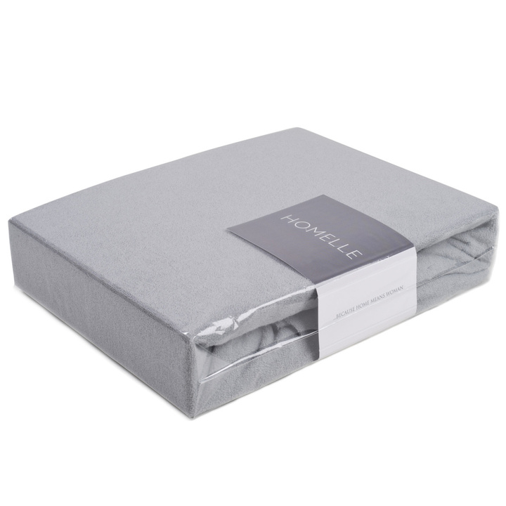 Prześcieradło Frotte ze ściągaczem Homelle Błękitne