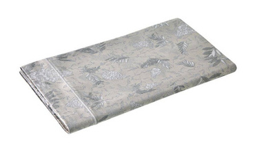 Prześcieradło satynowe bez ściągacza Blanc Des Vosges Lupin Szare