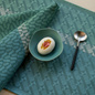 Serwetka żakardowa Le Jacquard Français Veine Graphique Green