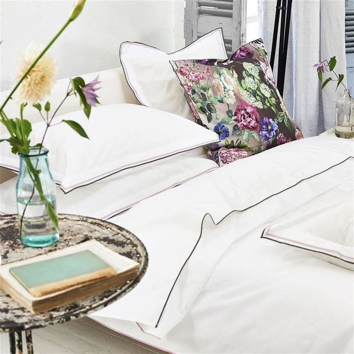 Poszwa perkalowa Designers Guild Astor Nutmeg/Dusty Pink