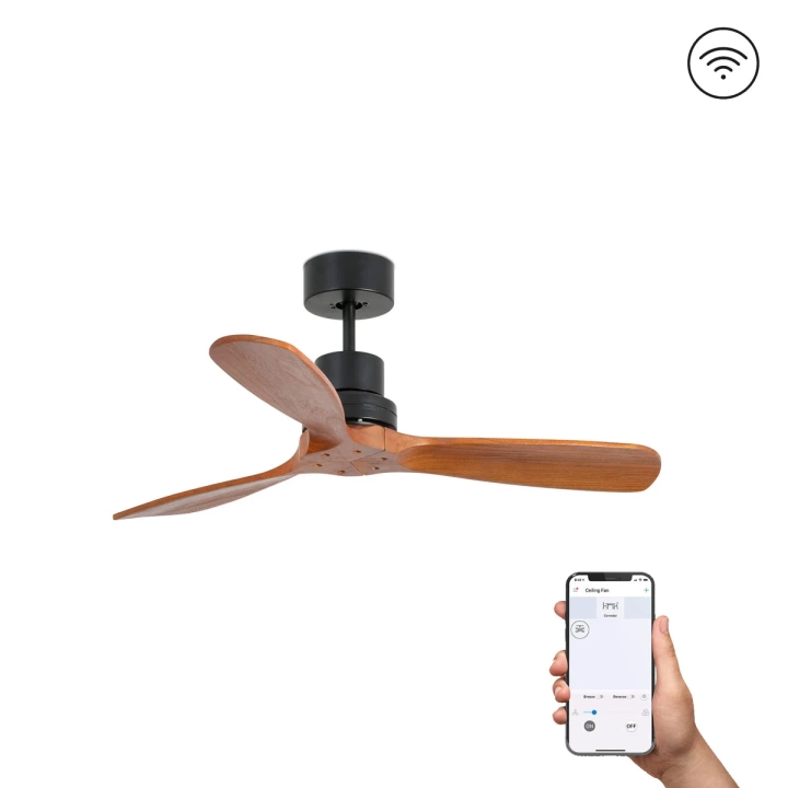 Wentylator sufitowy Faro Barcelona Mini Lantau Matt S Black DC SMART