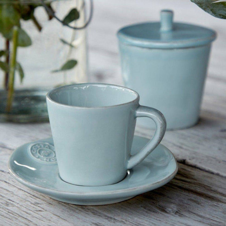 Filiżanka z podstawką Costa Nova kolekcja Nova Turquoise 0,07 l