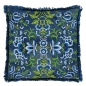 Poduszka dekoracyjna Designers Guild Rose De Damas Embroidered Indigo