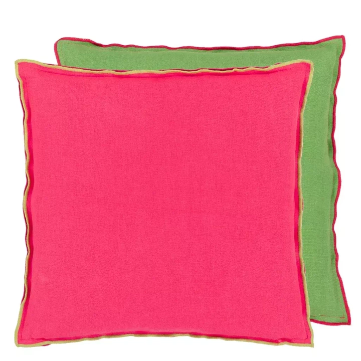 Poduszka dekoracyjna Designers Guild Brera Lino Cerise & Grass