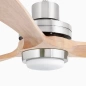 Wentylator sufitowy Faro Barcelona Lantau LED XL Matt/nickel pine fan DC SMART
