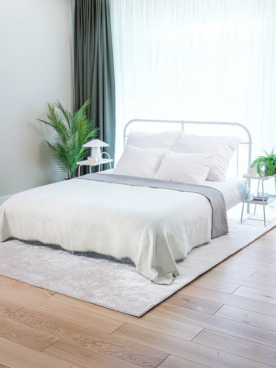 Koc Cotton Cloud XXL Argento-Biały