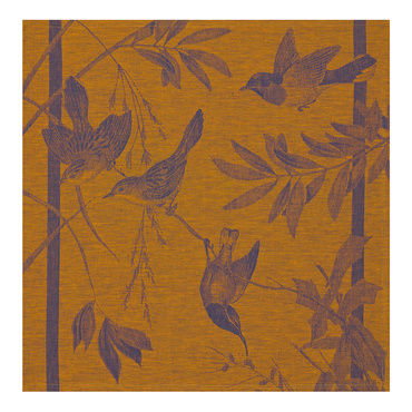 Serwetka lniana Le Jacquard Français Volière Blue