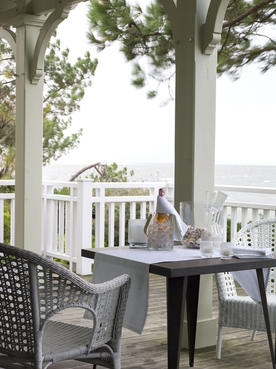 Bieżnik żakardowy Le Jacquard Français Duchesse Biały