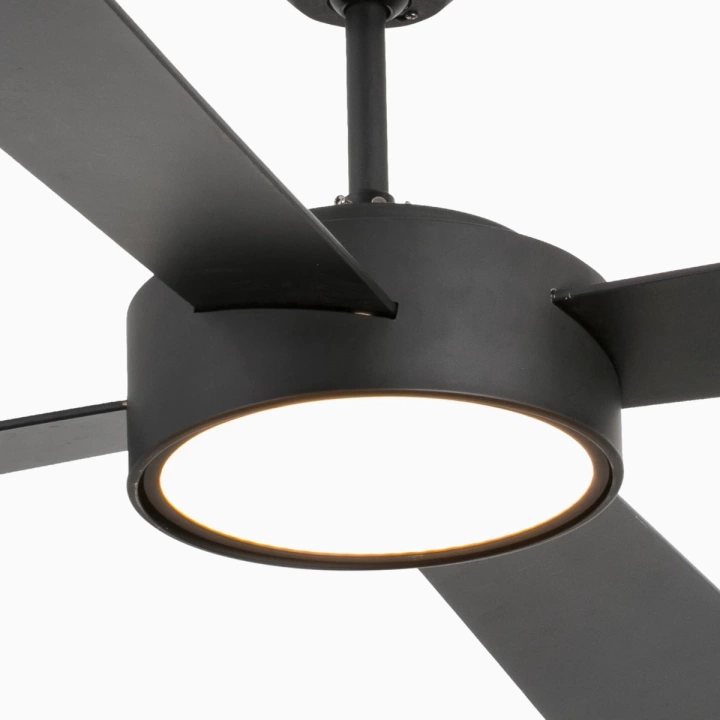 Wentylator sufitowy Faro Barcelona Hydra L LED Black Fan DC