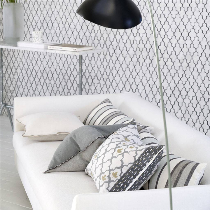 Poduszka dekoracyjna Designers Guild Pergola Trellis Slate