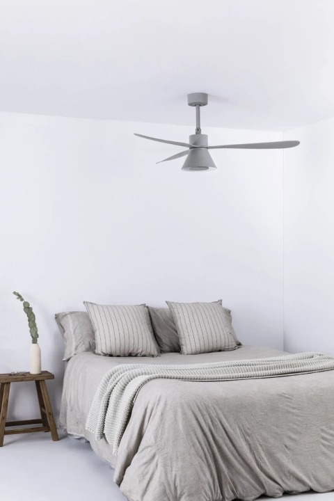 Wentylator sufitowy Faro Barcelona Amelia L Grey Cone LED Fan DC