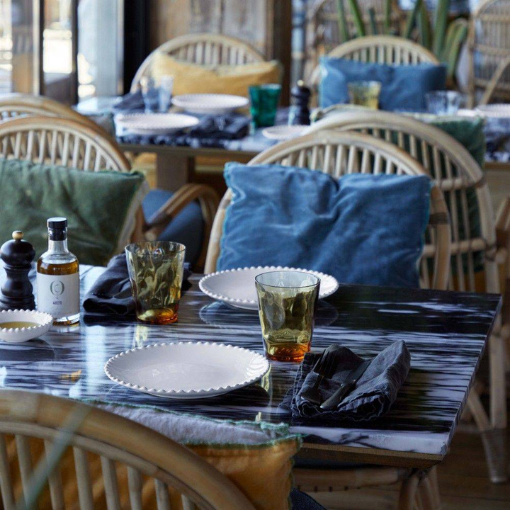 Talerz płytki Costa Nova Pearl White 22 cm