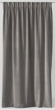 Zasłony welwetowe Cosmonova Tierra Ciemnoszare