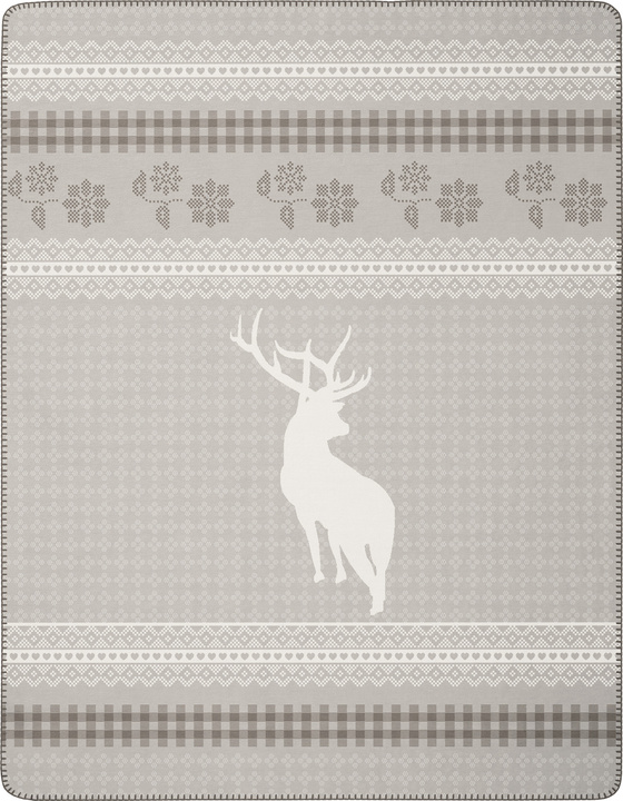 Koc bawełniany Biederlack Alps nature