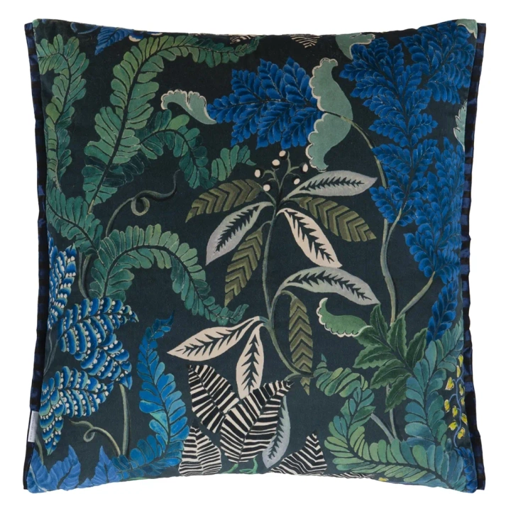 Poduszka dekoracyjna Designers Guild Brocart Decoratif Indygo