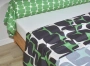 Prześcieradło perkalowe Scion Living Lohko Zielone