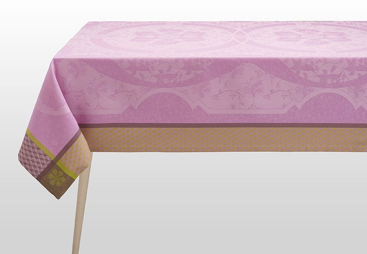 Obrus żakardowy Le Jacquard Français Duchesse Różowy