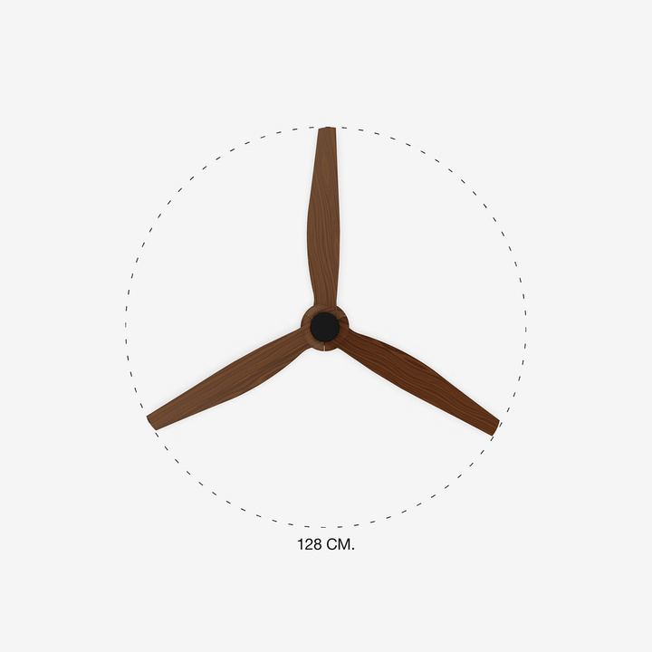 Wentylator sufitowy Faro Barcelona Just Fan M Black/wood DC