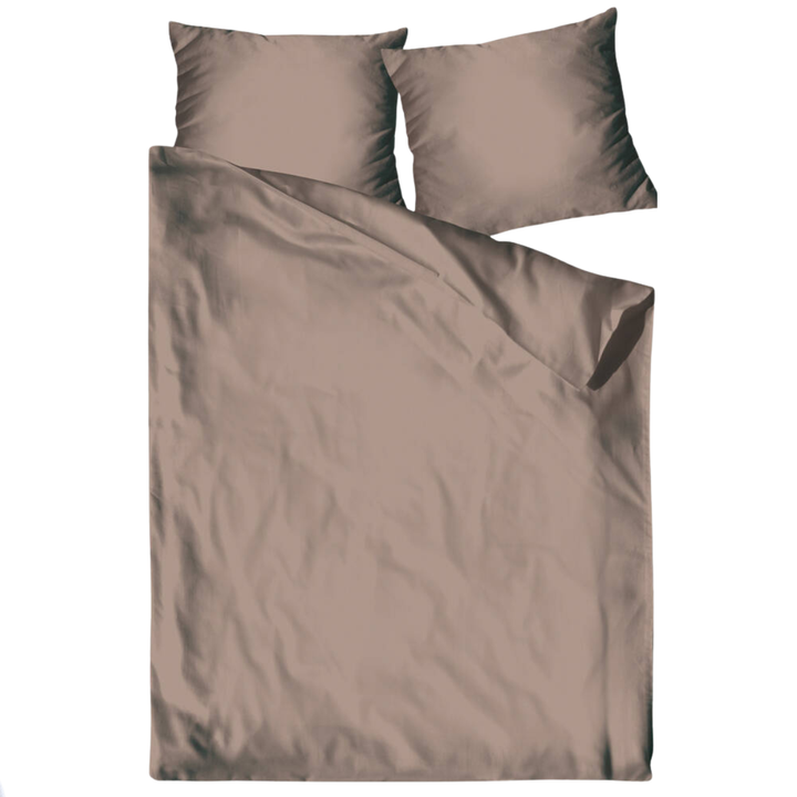 Pościel satynowa jednobarwna Bielbaw Beżowa