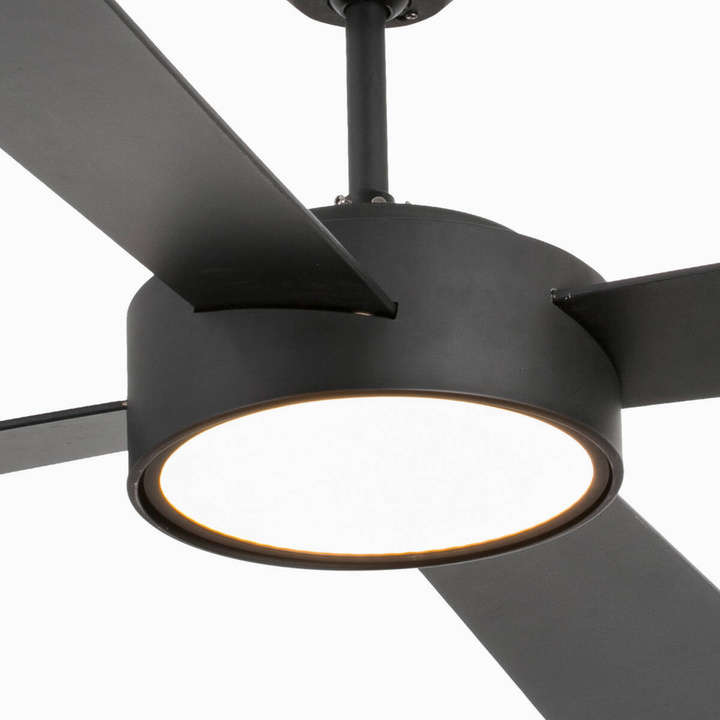 Wentylator sufitowy Faro Barcelona Hydra L LED Black Fan DC