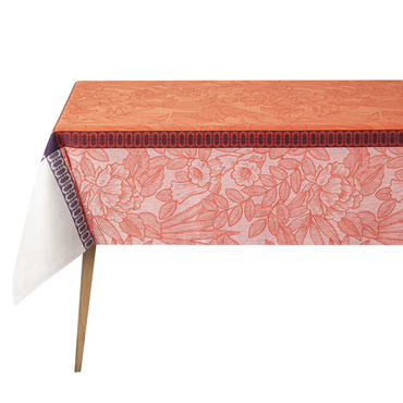 Obrus lniany Le Jacquard Français Escapade Tropicale Orange