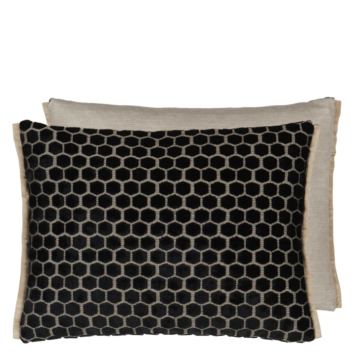Poduszka dekoracyjna Designers Guild Jabot Noir