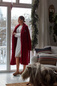 Szlafrok Lexington Lesley Fleece Red