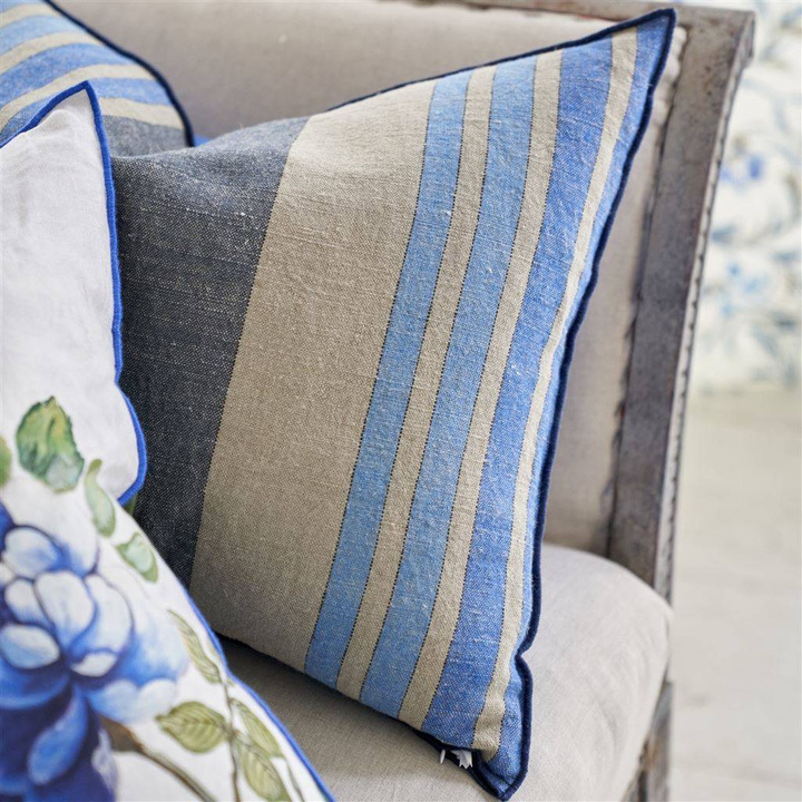 Poduszka dekoracyjna Designers Guild Brera Striato Cobalt