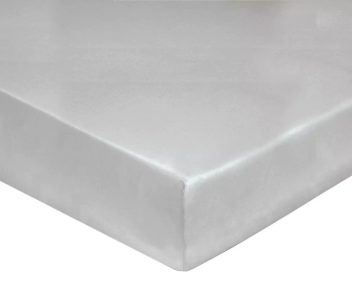 Pościel satynowa Blanc Des Vosges Uni Szara