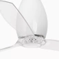 Wentylator sufitowy Faro Barcelona Eterfan M Shiny white/transparent DC