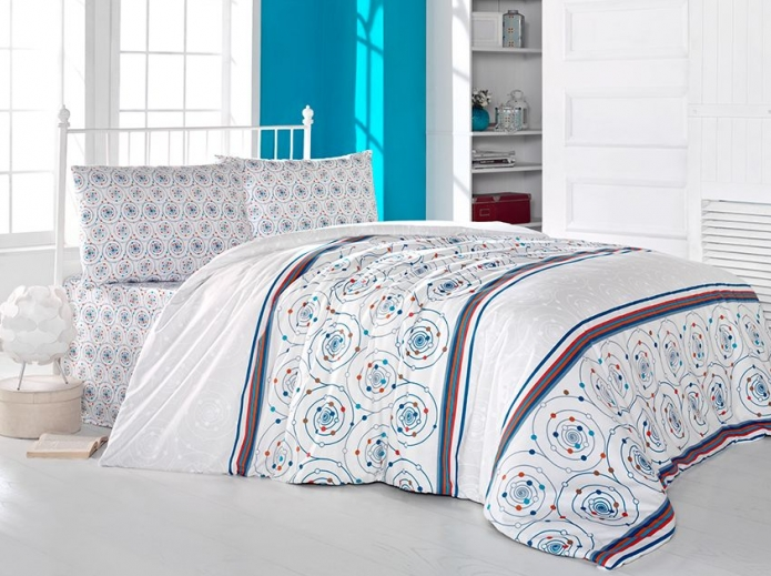 Pościel bawełniana Brielle Fancy Blue