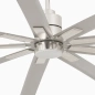 Wentylator sufitowy Faro Barcelona Manhattan LED XL Mat nickel fan DC 