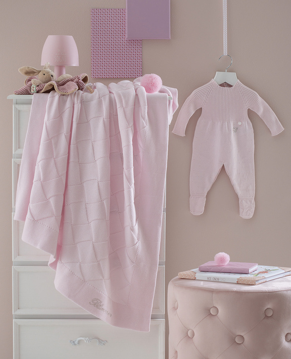 Kocyk dziecięcy Blumarine Beba Light Blue