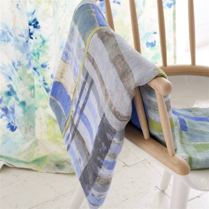 Koc lniany Designers Guild Achara Azure